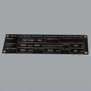 AIM FBT Compliance Plate